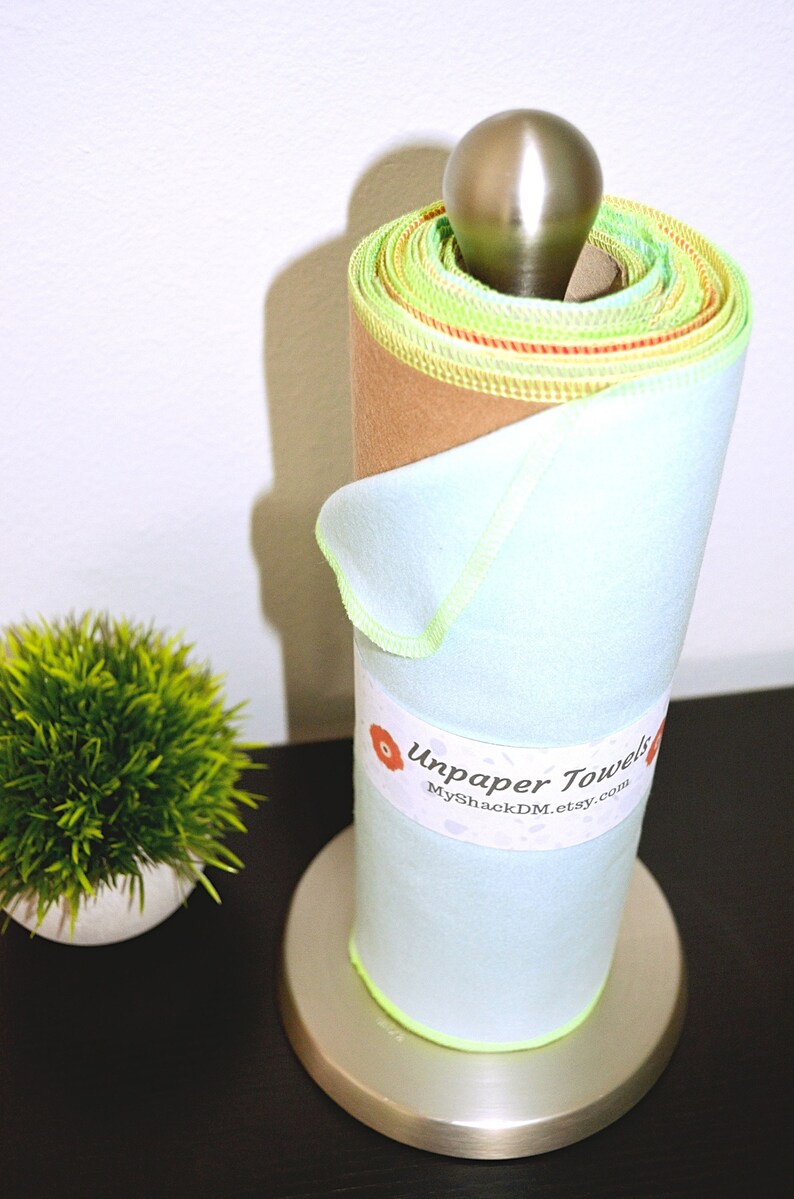 PAPERLESS TOWELS & Paper Tube Reusable Kitchen Towels Etsy