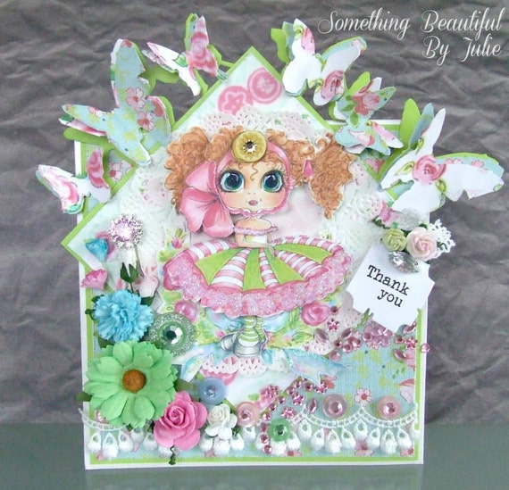 Instant Download 3D deco Sheet Millie Mae Friends Big Head Dolls Digi By Sherri Baldy