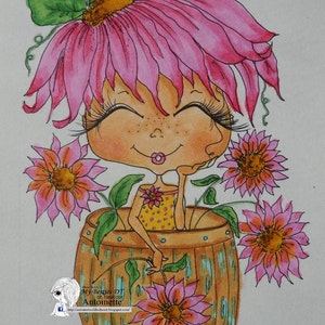 INSTANT DOWNLOAD digitale Digi Stamps Big Eye Big Head Dolls NIEUW My Besties img830 door Sherri Baldy afbeelding 5