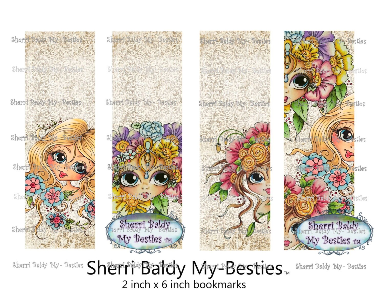 INSTANT DOWNLOAD My Besties Printable Bookmarkers Sherri | Etsy