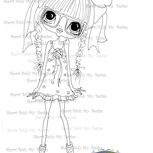 DOWNLOAD INSTANTÂNEO Carimbos digitais digitais Big Eyed My Bestie Carimbo digital Besties Big Head Dolls B- Tween Besties Digi IMG124 Por Sherri Baldy