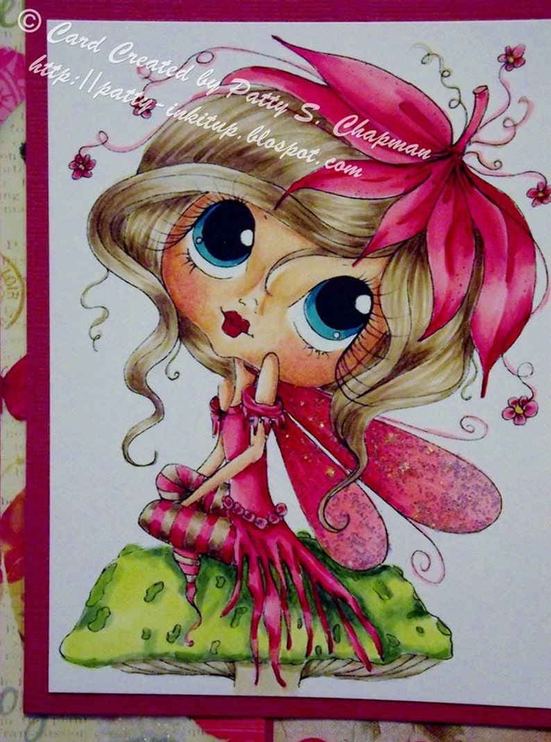 INSTANT DOWNLOAD Digital Digi Stamps Big Eye Big Head Dolls NEW My Besties img790 Fairy Bestie By Sherri Baldy image 2