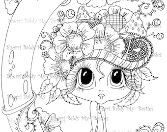 INSTANT DOWNLOAD Digital Digi Stamps Big Eye Big Head Dolls Bestie Scan0008  Besties TM By Sherri Baldy