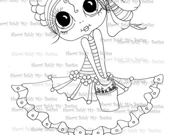 INSTANT DOWNLOAD Digital Digi Stamps Big Eye Big Head Dolls Digi  img097 2 By Sherri Baldy