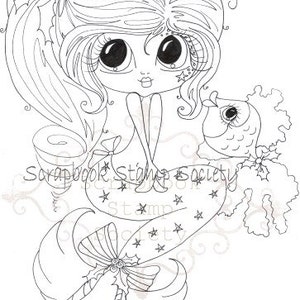 INSTANT DOWNLOAD Digital Digi Stamps Big Eye 441 Besties Big Head Dolls Digi By Sherri Baldy image 2