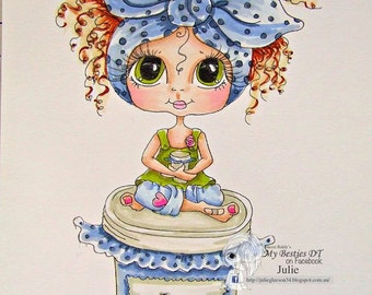 INSTANT DOWNLOAD Digital Digi Stamps Big Eye Big Head Dolls 3 NEW Bestie Img668 My Besties By Sherri Baldy