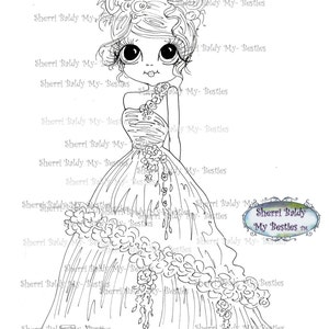 INSTANT DOWNLOAD Digital Digi Stamps Big Eye Big Head Dolls Digi My Besties remiximg 941 Dee Dee Dimples By Sherri Baldy