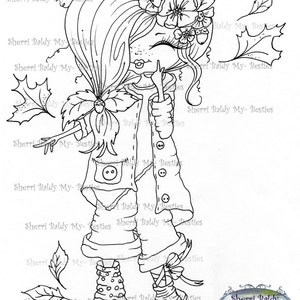 INSTANT DOWNLOAD Digi Stamps Big Eye Big Head Dolls Digi Bestie Img4262 By Sherri Baldy image 1