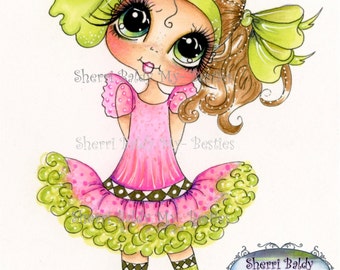 INSTANT DOWNLOAD Digital Digi Stamps Big Eye Big Head Dolls Bestie New Bestie Remixwxy My Besties By Sherri Baldy