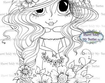 INSTANT DOWNLOAD Digital Digi Stamps Big Eye Big Head Dolls Bestie New Bloomin img407 My Besties By Sherri Baldy