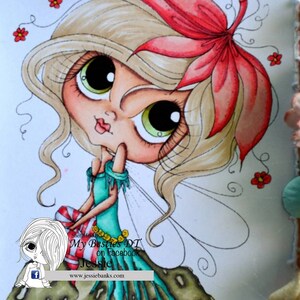 INSTANT DOWNLOAD Digital Digi Stamps Big Eye Big Head Dolls NEW My Besties img790 Fairy Bestie By Sherri Baldy image 3