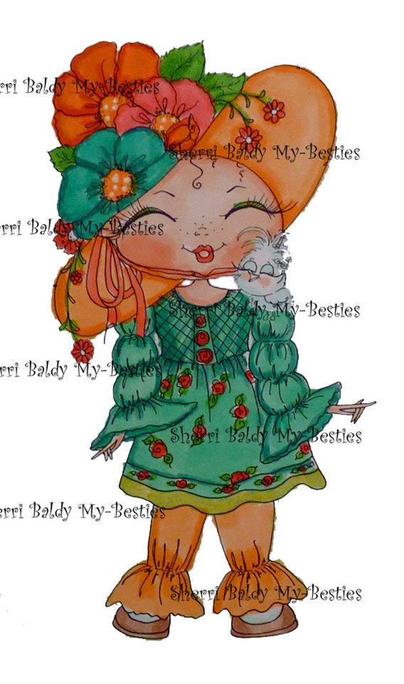 INSTANT DOWNLOAD Digital Digi Stamps Big Eyed Besties Big Head Dolls Digi Fancy Pants LovesTweet By Sherri Baldy image 2