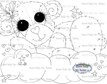 INSTANT DOWNLOAD Digital Digi Stamps Big Eye Big Head Dolls Bestie New Bestie Bears  img5 My Besties By Sherri Baldy