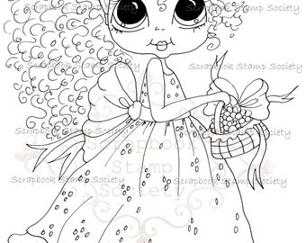 INSTANT DOWNLOAD Digital Digi Stamps Big Eye Big Head Dolls DigiBanana Pie Besite  IMG730 By Sherri Baldy