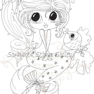 INSTANT DOWNLOAD Digital Digi Stamps Big Eye 441 Besties Big Head Dolls Digi By Sherri Baldy image 1