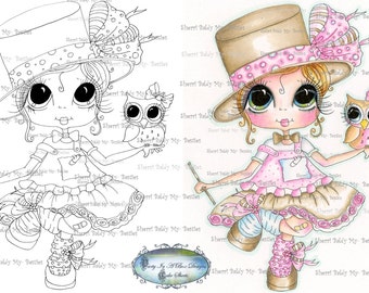 SOFORTIGER DOWNLOAD Digi Stamps Big Eye Big Head Dolls Digi IMG917 Von Sherri Baldy