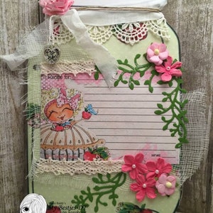 Descarga instantánea: libro de cocina Bestie 3D con decoupage y tarro de cristal. Muñecas Besties con cabeza grande, de Sherri Baldy.
