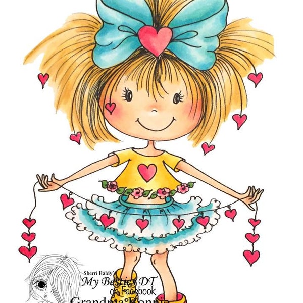 INSTANT DOWNLOAD My Besties img995 Bestie Sherri Baldy digi stamp