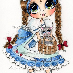 INSTANT DOWNLOAD Digital Digi Stamps Big Eye Big Head Dolls Digi   Besties Besties Of Oz IMG639 By Sherri Baldy