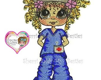 Sherri Baldy My Besties Embroidery Patterns "Nurse Betty"