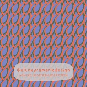 wavy shapes overlayed seamless pattern