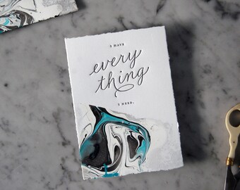 Everything Letterpress Print — I Have Everything I Need, Art Print