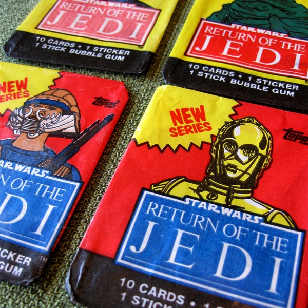 1983 Star Wars Return of the Jedi Card Wrappers