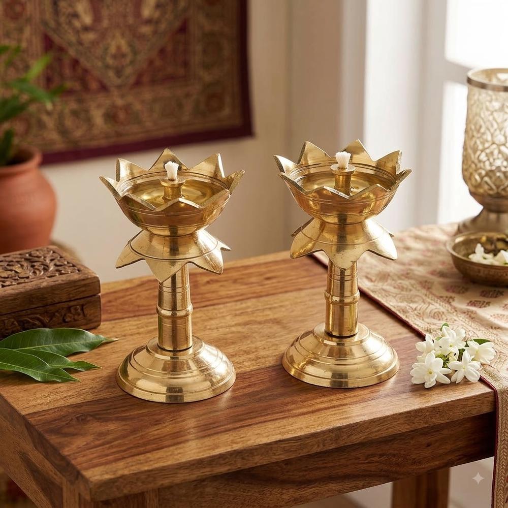 Brass Lotus Stand - Etsy