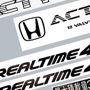 Acty SDX Mini Truck Decals Complete Set | Outdoor Vinyl JDM Sticker Kit for Kei Trucks, Import Cars, and Windows