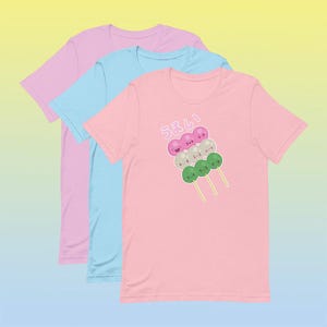 Słodka koszulka Kawaii Dango w stylu japońskim Tasty Dango firmy Fresh Melon Creations