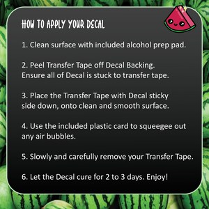 Application guide for vinyl decals, for kei truck import car funny car decal slow as crap go around.