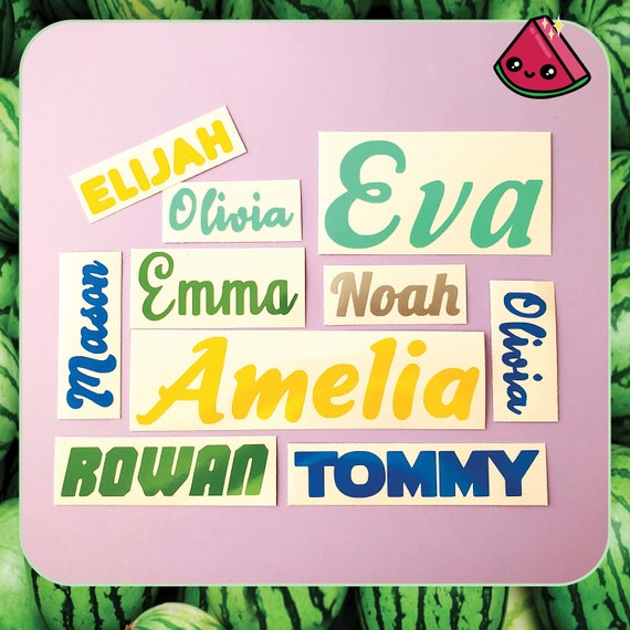 Custom Vinyl Name Decals Personalized Decals for Car Etsy