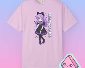 Kawaii Anime Girl T-Shirt, Pastel Goth Shirt, Harajuku Yami Kawaii Top