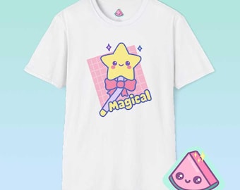T-shirt Fairy Kei Magical Girl / T-shirt Yume Kawaii Mahou Shoujo / T-shirt Anime moda Harajuku