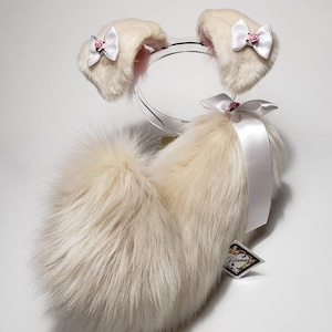 Sassy latte Puppy Ears and Tail,Puppy Ears,Puppy Costume,Cosplay,Puppy Tail,Harajuku,Puppy Ears,Cat ears and Tail,Shiba,Dog ears,Petplay