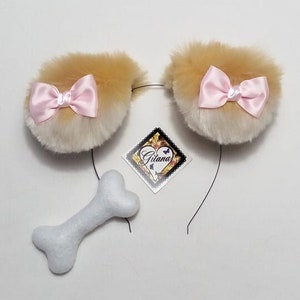 Blondie Puppy Ears.Puppy Ears Headband,Puppy Pet play,Puppy Costume,Cosplay,Harajuku,Puppy Ears,Cat ears and Tail,Halloween,Dog Ears