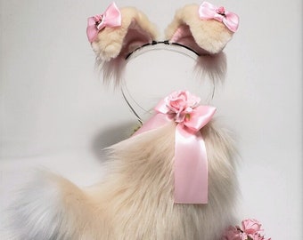 Sassy Puppy Ears and Tail,Puppy Ears,Puppy Costume,Cosplay,Puppy Tail,Shepherd,Harajuku,Puppy Ears,Cat ears and Tail,Shiba,Dog ears,Spring