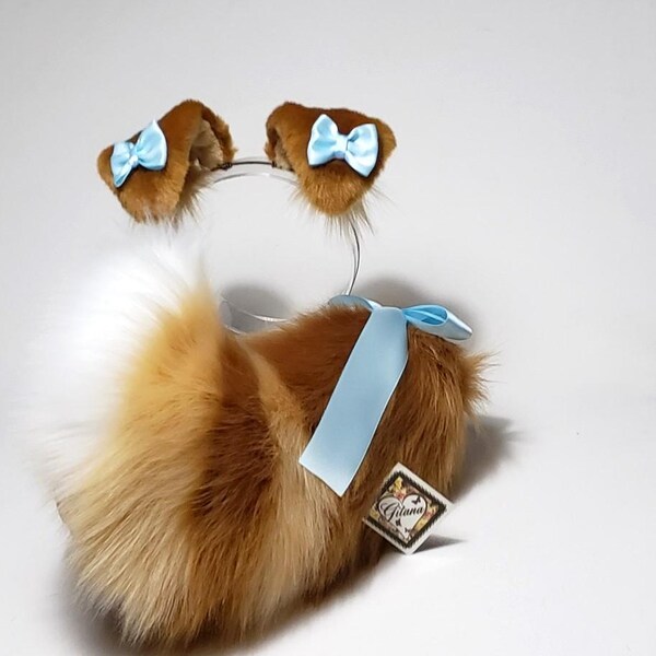 Orejas y cola de cachorro traviesas, disfraz de cachorro, cosplay, cola de cachorro, Harajuku, orejas de cachorro, orejas y cola de gato, Shiba, orejas de perro, disfraz de perro, DDLG