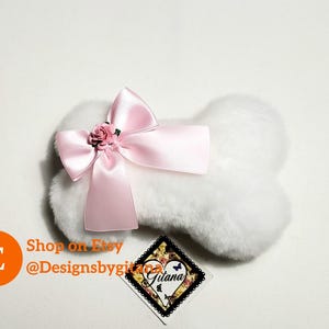 White Puppy Ears and Tail,Puppy Ears Headband,Puppy Costume,Cosplay,Party Favor, Birthday,Harajuku,Puppy Ears,Cat ears and Tail,Halloween image 15