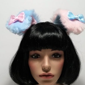 Cotton Candy  Puppy Ears,Puppy Ears Headband,Puppy Costume,Cosplay, Lolita,Farie Kei,Harajuku,Puppy Ears,Cat ears and Tail,Halloween