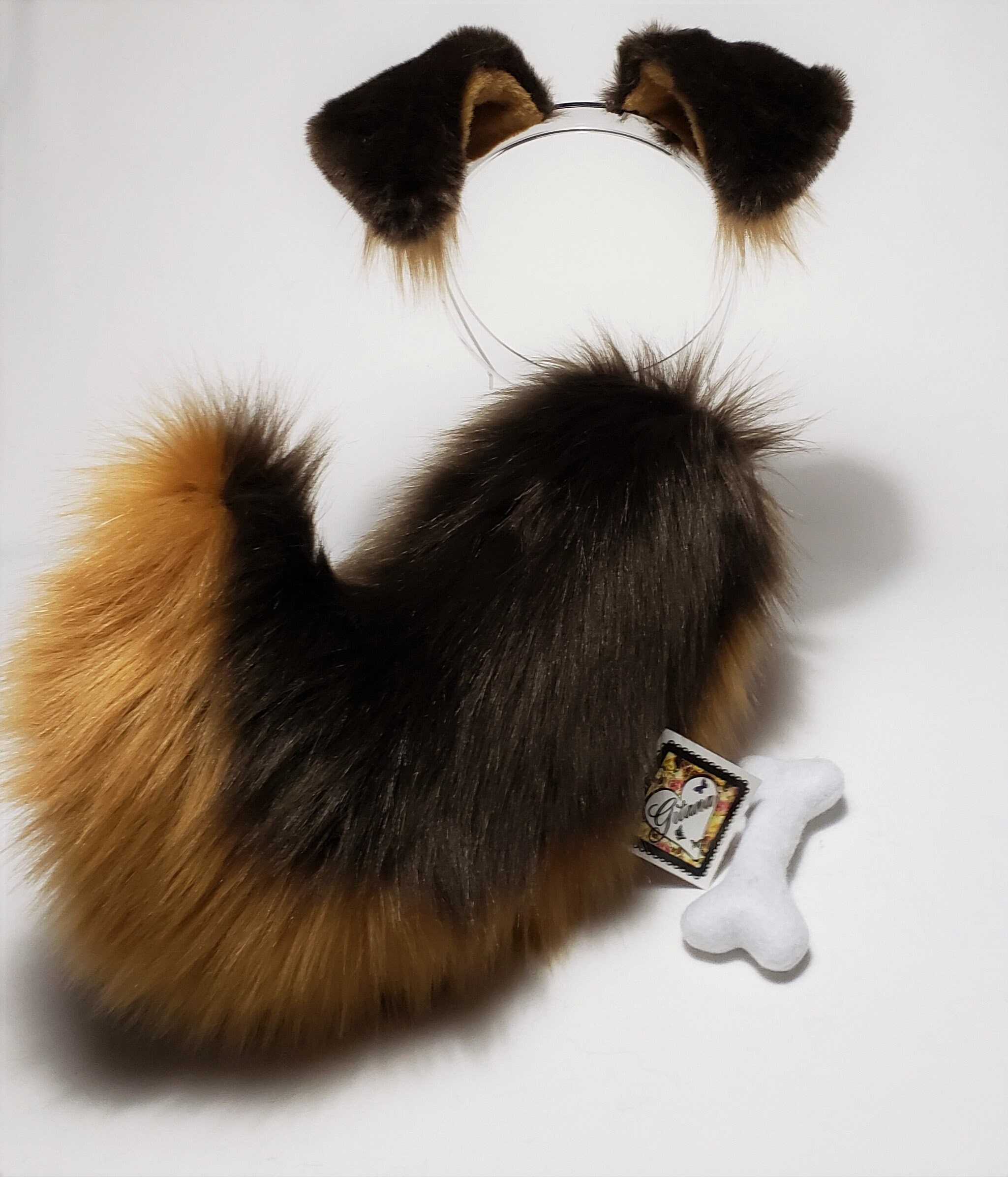 Sassy Puppy Ears and Tail,Puppy Ears Headband,Puppy Costume,Cosplay,Puppy Tail,Shepherd,Harajuku,Puppy Ears,Cat ears and Tail,Shiba,Dog ears