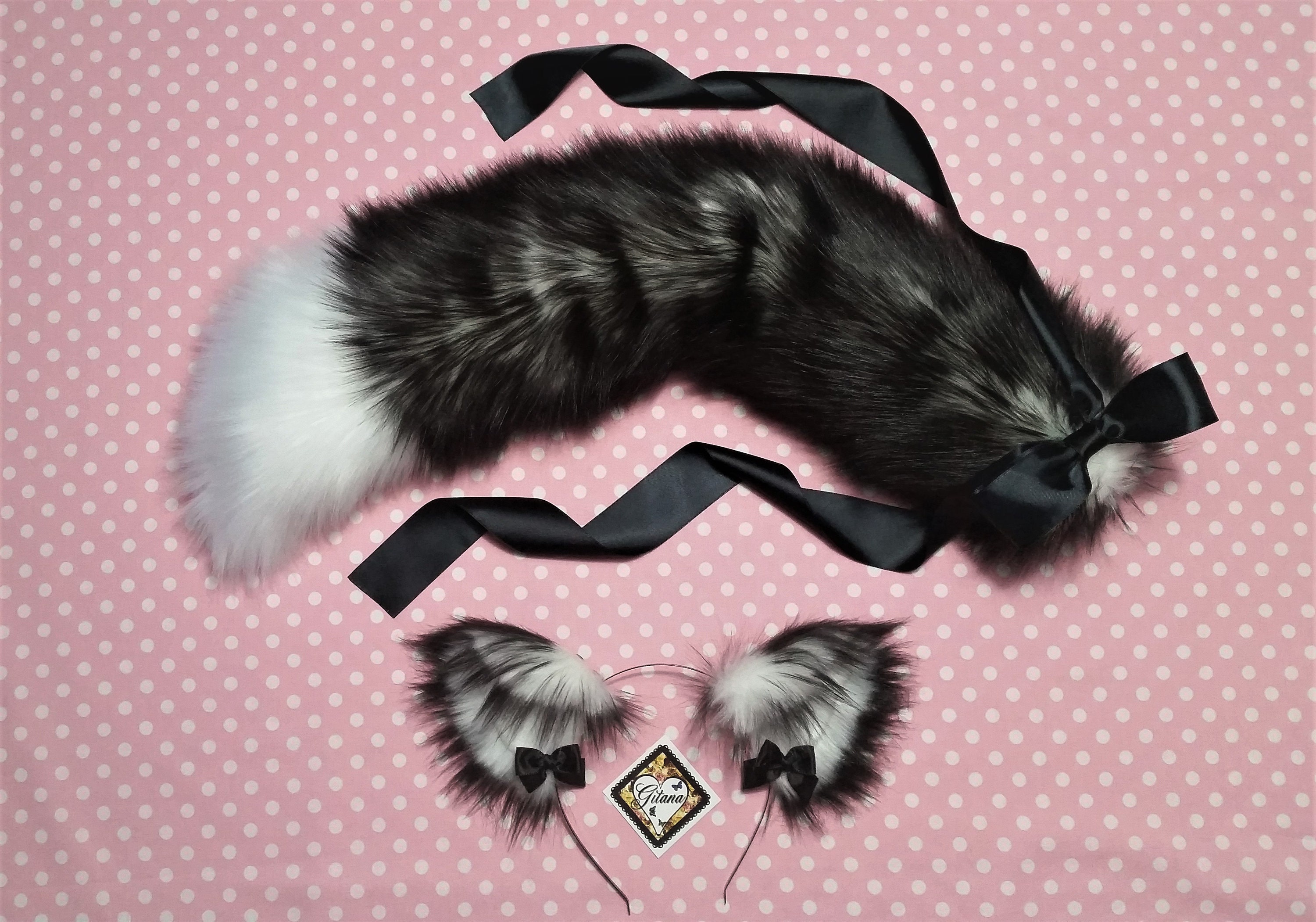 Realistic Cat Ears and Tail SetCat Ear HeadbandBlack and Etsy