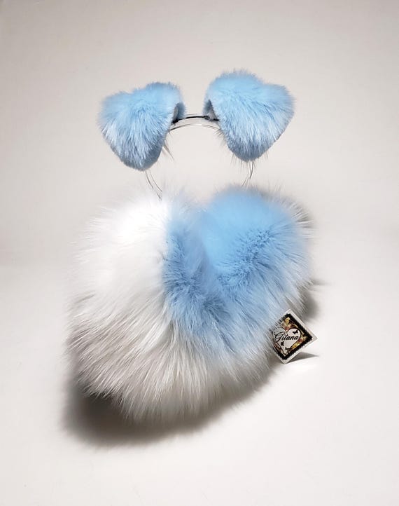 Kids Costume Accessories 5-Piece Dog Costume Accessories Set - Blue Cap Ears Headband Tail Nose For Halloween Cosplay Kids Dog Costume Party Set