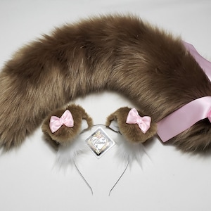 Puppy Ears and Tail,Puppy Ears Headband,Puppy Costume,Cosplay,Lolita,Farie Kei,Harajuku,Puppy Ears,Cat ears and Tail,Halloween,Shepherd Tail