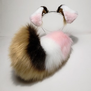 Neapolitan Sassy Puppy Ears and Tail,Puppy Ears Headband,Puppy Costume,Cosplay,Puppy Tail,Shepherd,Harajuku,Puppy Ears,Shiba,Dog ears