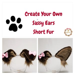 Sassy Puppy Ears,Puppy Ears,Puppy Petplay,Puppy Costume,Cosplay,Lolita,Farie Kei,Harajuku,bunny ears,anime,realistic ears,dog ears,Lolita
