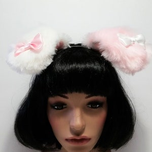 Pink Puppy Ears,Puppy Ears Headband,Pet play,Puppy Costume,Cosplay, Lolita,Farie Kei,Harajuku,Puppy Ears,Cat ears and Tail,Halloween