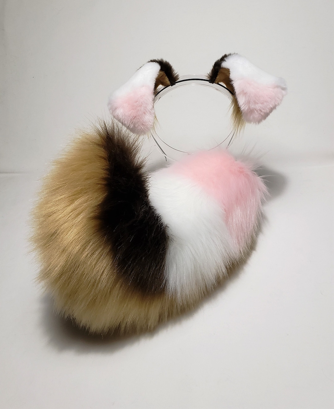Neapolitan Sassy Puppy Ears and Tail,puppy Ears Headband,puppy Costume,cosplay,puppy Tail