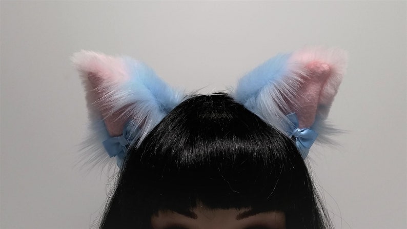 Cat Ears and Tail-Realistic Cat Ears and Tail-Pink Cat | Etsy