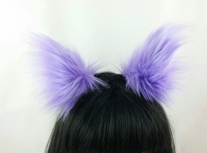 Lavender Cat Ears-Halloween-Cat Ear For Kids-Adult Cat Ears-cat Ear and Tail For Kids-Cat Costume-Cat Birthday Party-Harajuku Fashion